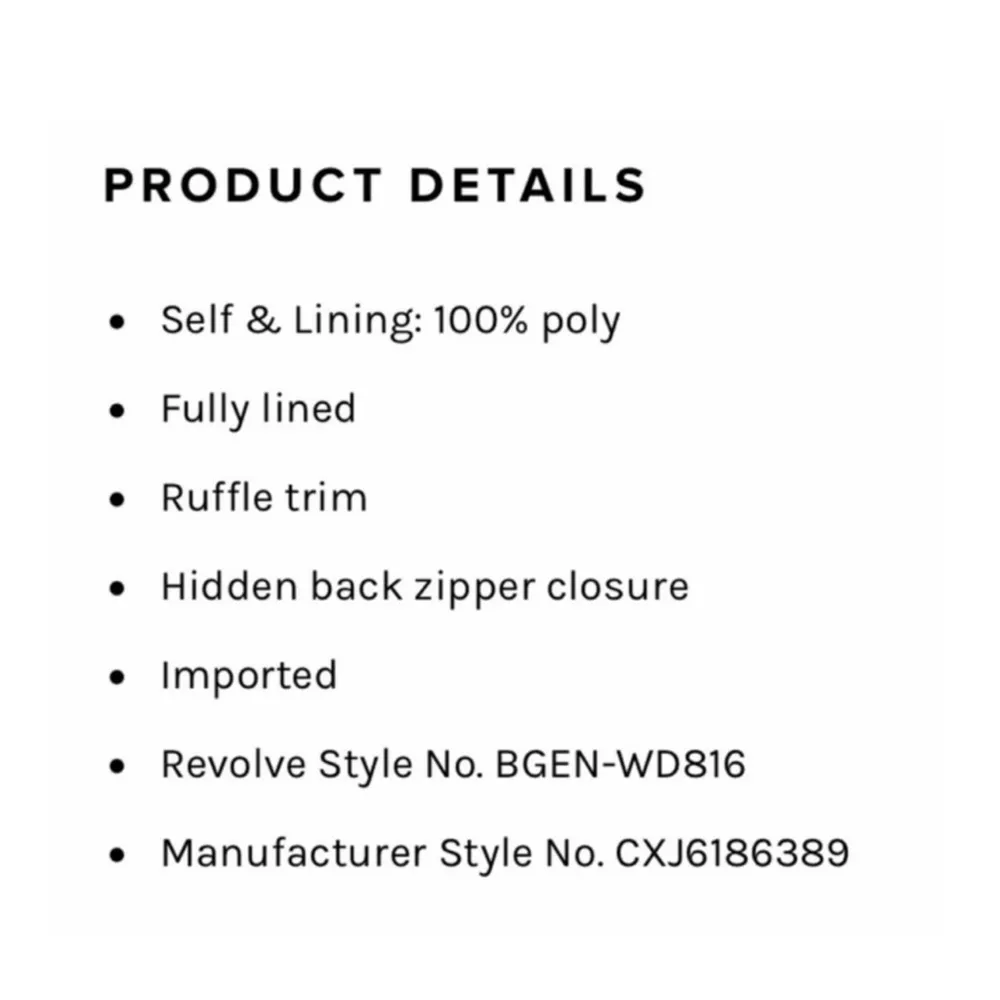 NWT Revolve × BCBGeneration Black Fit and Flare Ruffle Mini Dress - Image 13