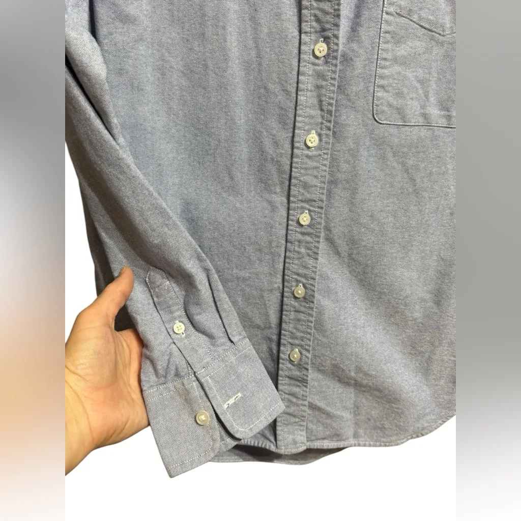 Everlane 100% Cotton Button Down Shirt Classic Chambray Blue Sz 00 Soft Girl Era - Image 5