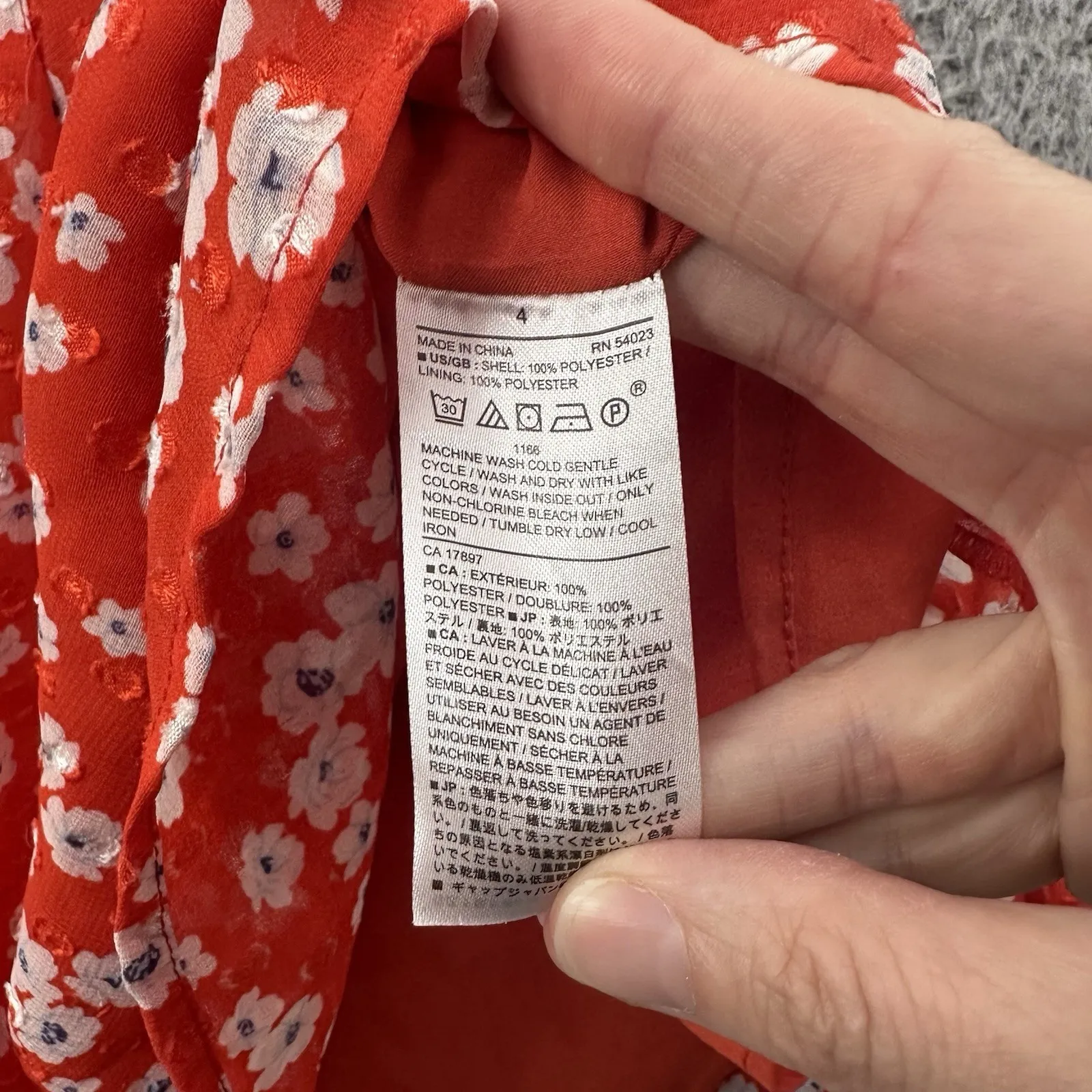 Banana Republic‎ Skirt Floral Pleated A Line Preppy Cottage Boho Chiffon Women 4 - Image 5