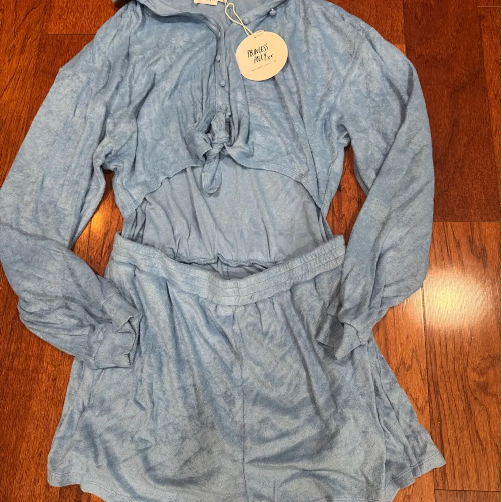 Princess Polly Kacy Blue Cutout Romper - Image 4