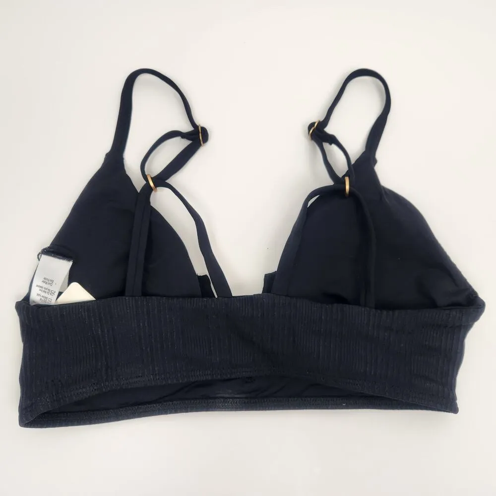 L*Space Siren Bikini Top in Black Size DD NWT Wired V - Image 4