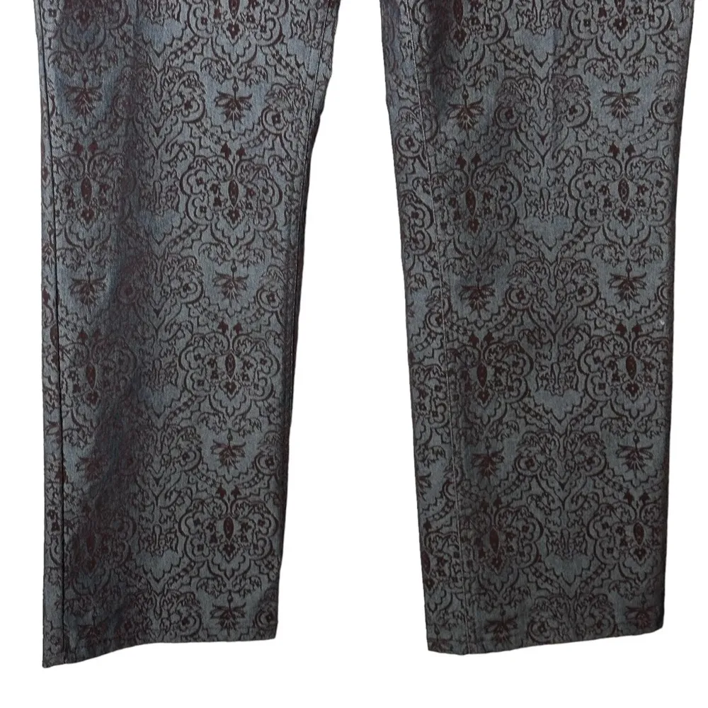 Vintage St. Johns Bay High Rise Paisley Floral Mom Jeans Size 12 Made in Bahrain - Image 3