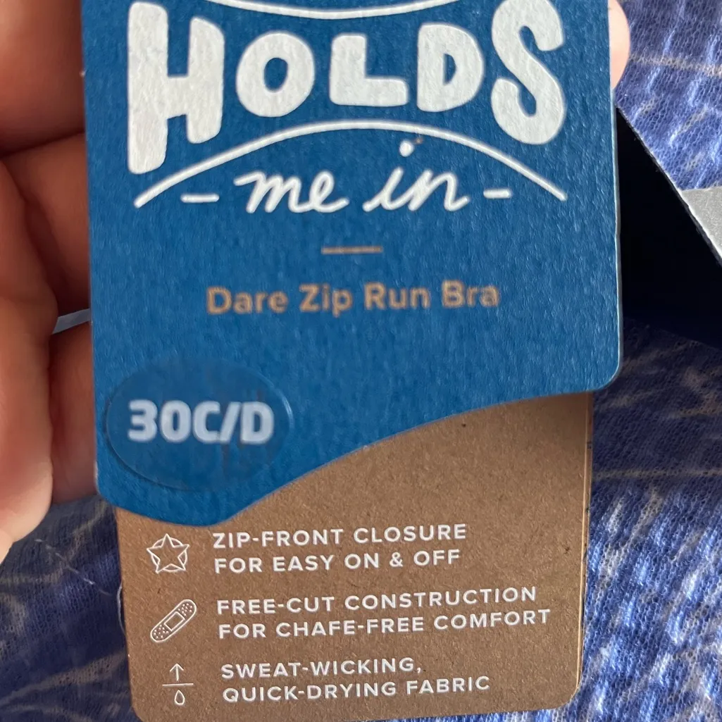 Brooks‎ Navy Blue Women's Bra Size 30C/D - Image 7