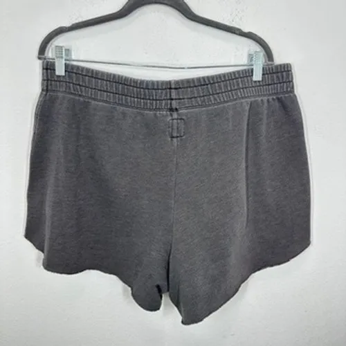 Aerie Gray Sweat Shorts High Rise Elastic Waist Pockets Size XL Loungewear Cozy - Image 7