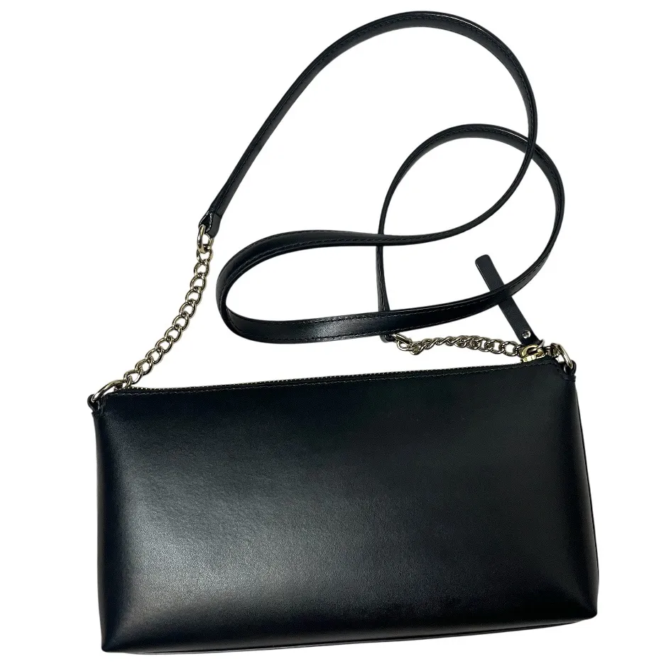 KATE SPADE New York Declan Bow Sawyer Street Crossbody Bag Black Leather - Image 2