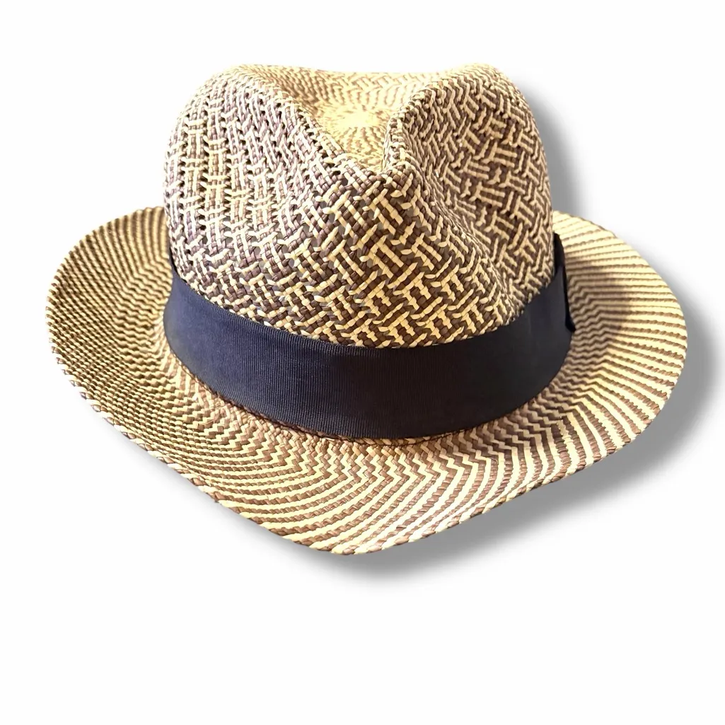 agnès b. homme panama hat in a size L woven Tan - Image 4