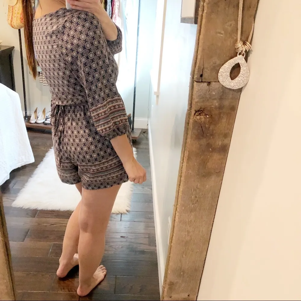 Miami medium paisley boho sexy summer romper - Image 3