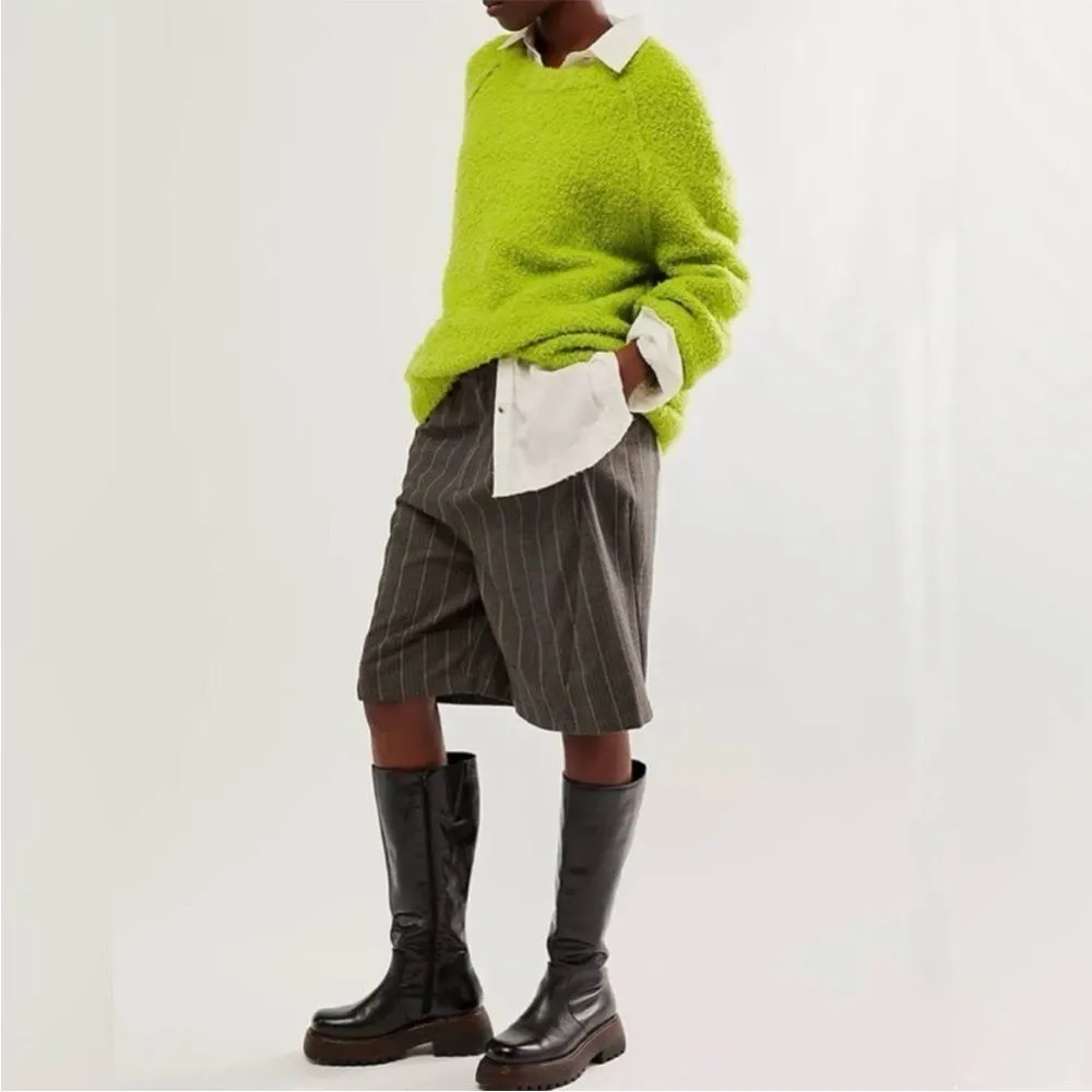 NWOT Free People Teddy Sweater Tunic Green xs - Image 2