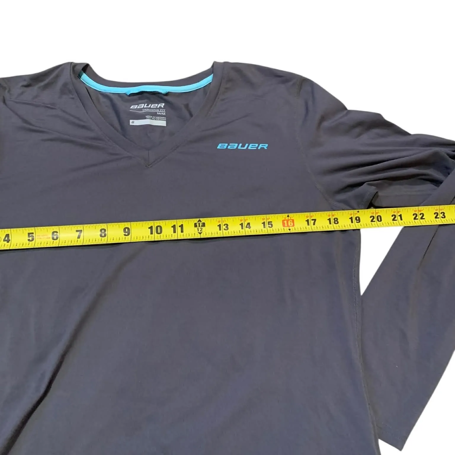 Bauer Women's Charcoal Long Sleeve Tee Gray Size M - Image 7