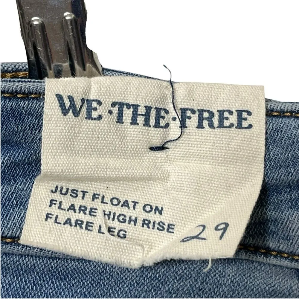 NWT Free People We The Free Just Float On Wide Flare Jeans Flare High Rise 29 - Image 8