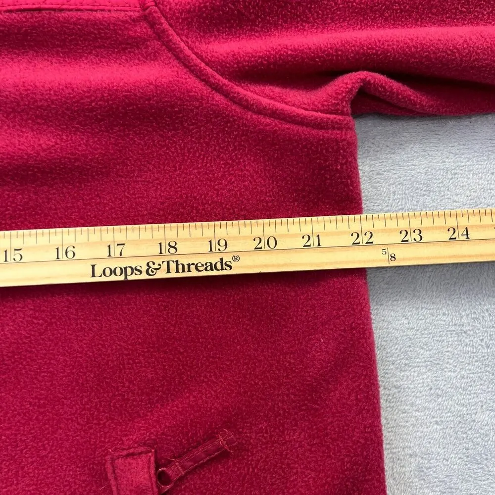 Berne Fleece Floral Quilted Full Zip Jacket Womens Large Pink Soft Cozy Outdoors - Image 10