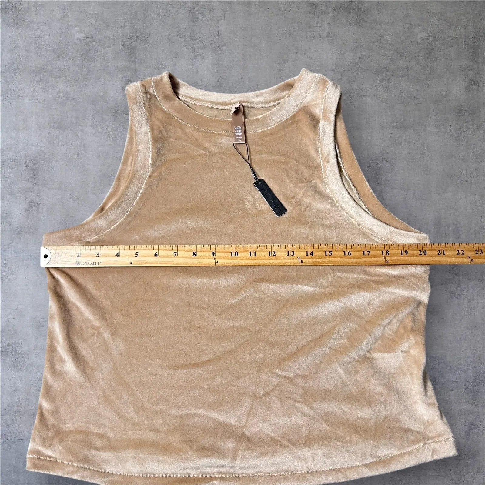 SKIMS Velour Tank Top Womens‎ Sleeveless Soft Plush Comfy Casual Everyday 2XL - Image 6