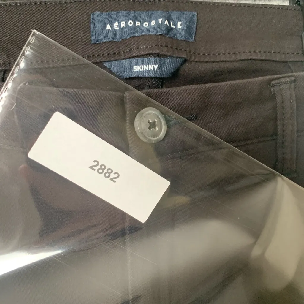 Aeropostale Women Size 8 Long Black New‎ Skinny Stretch Business Casual Pants - Image 9