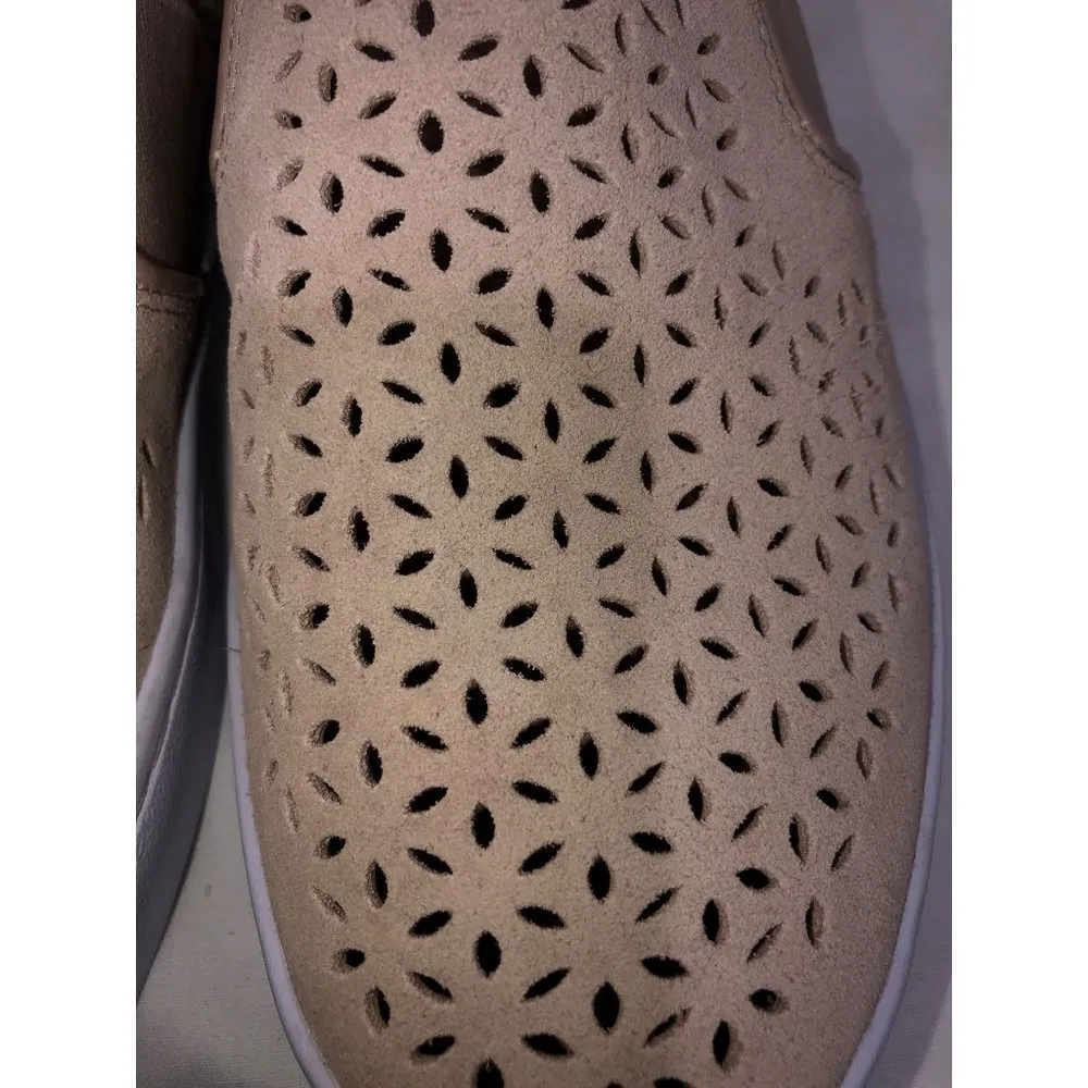 Vionic Womens Size 6.5 Splendid Kani Slip On Loafer Perforated Suede Neutral Tan - Image 5