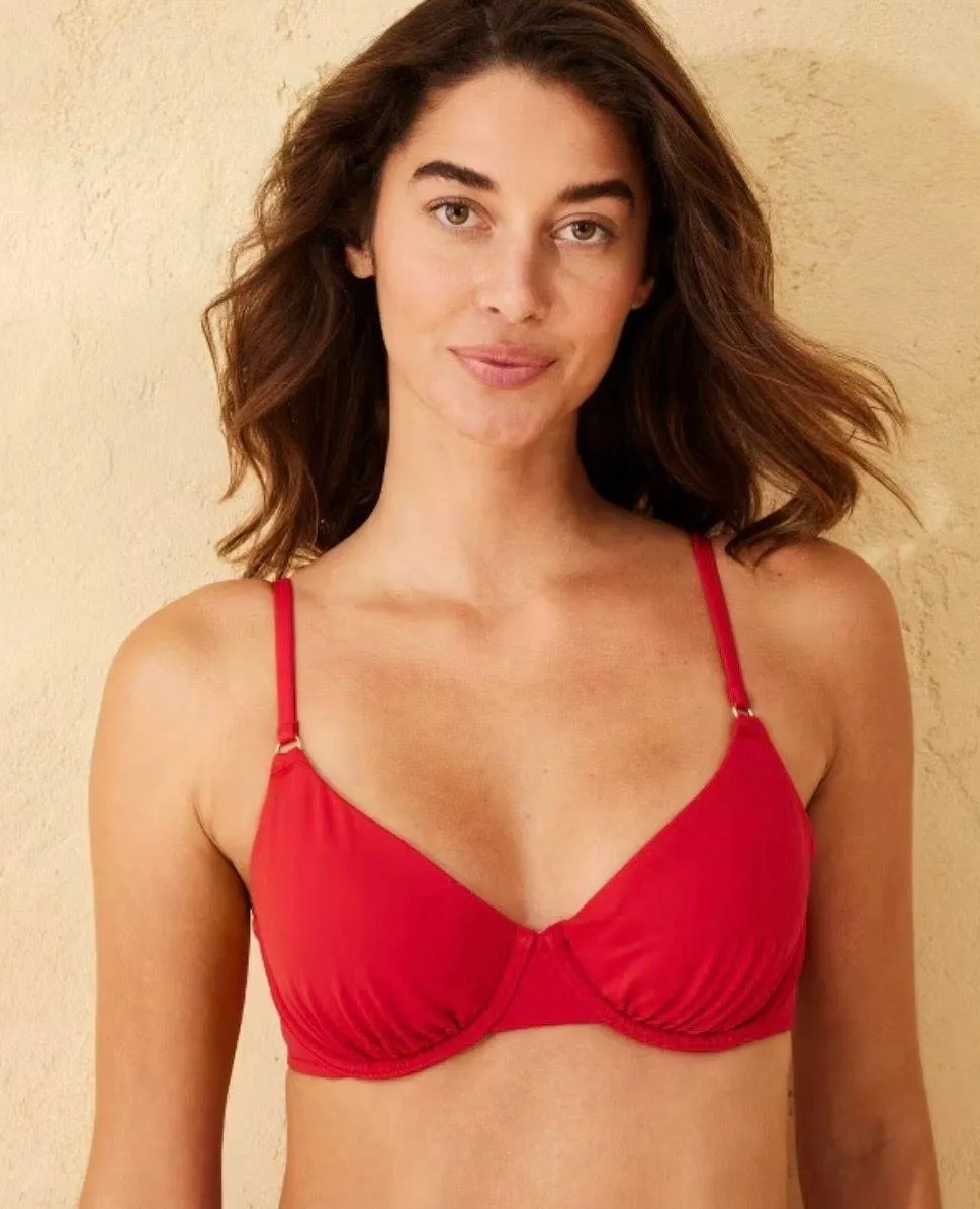 Shade & Shore  Ring Detail Underwire Bikini Top  - Image 3