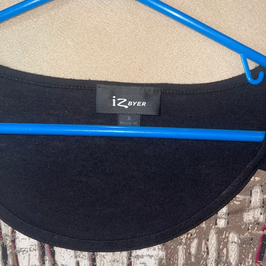 IZ Byer Women's Black and Pink Top Reba style y2k size small shirt clubbing - Image 5