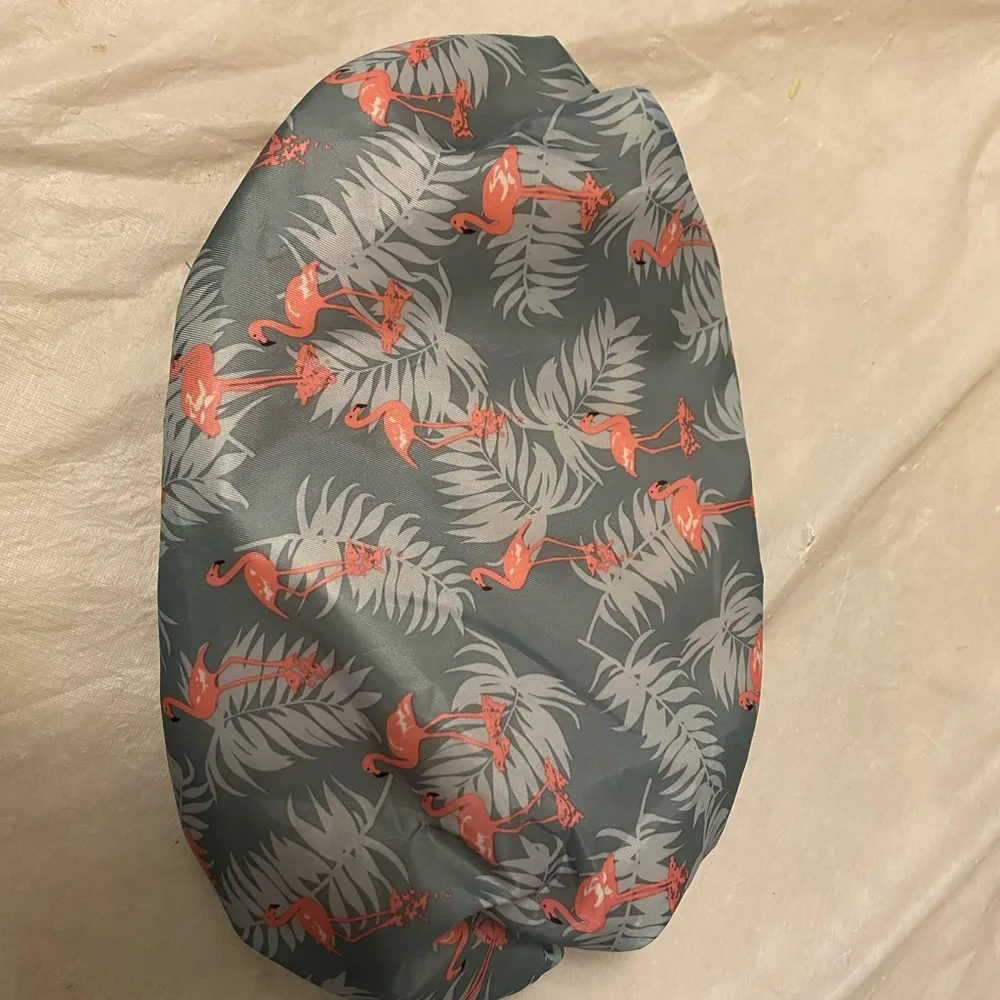 Boutique Flamingo Shoulder Bag Cosmetic Pouch with Flamingo Charm Strap 21” - Image 5