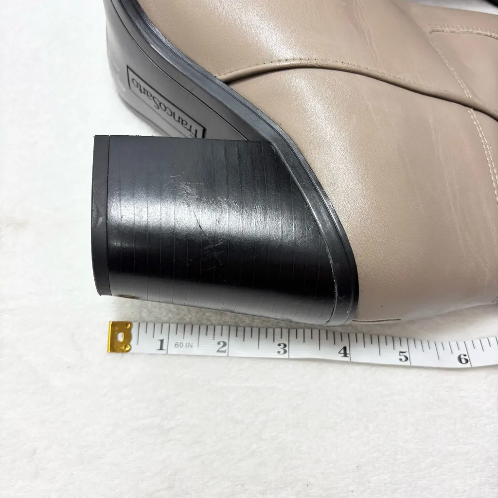 Franco Sarto Taupe Leather Upper Women's Valor Mid Shaft Cowboy Boots‎ Size 9.5 - Image 8