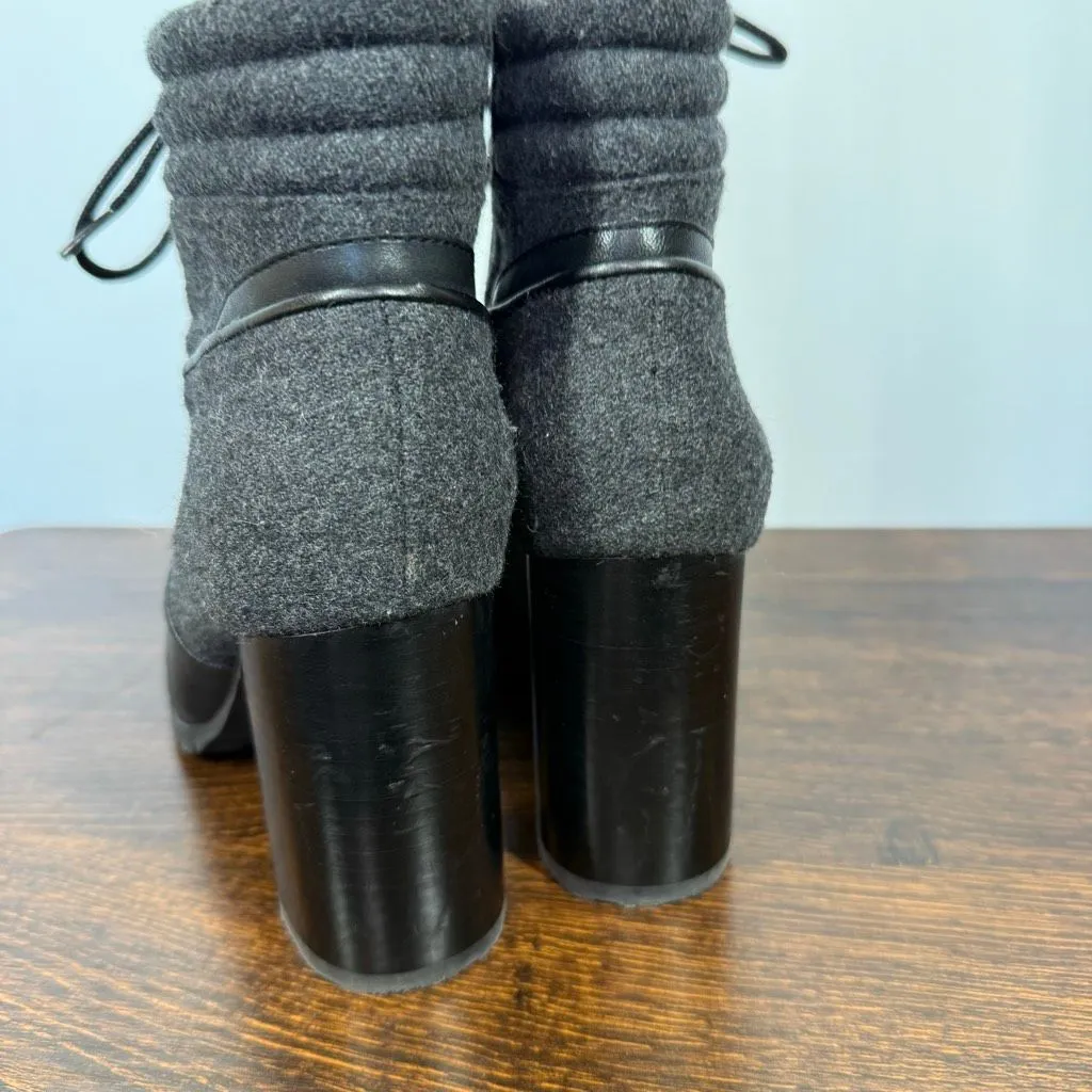 ANTONIO MELANI Grayciee Lace Up Heeled Boot Size 8.5 - Image 6