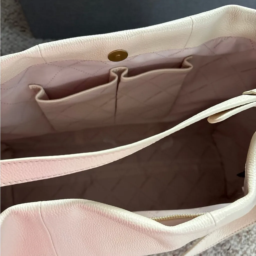 Vince Camino Lisha Leather Large bag Cream Leather Shoulder Bag - Image 6