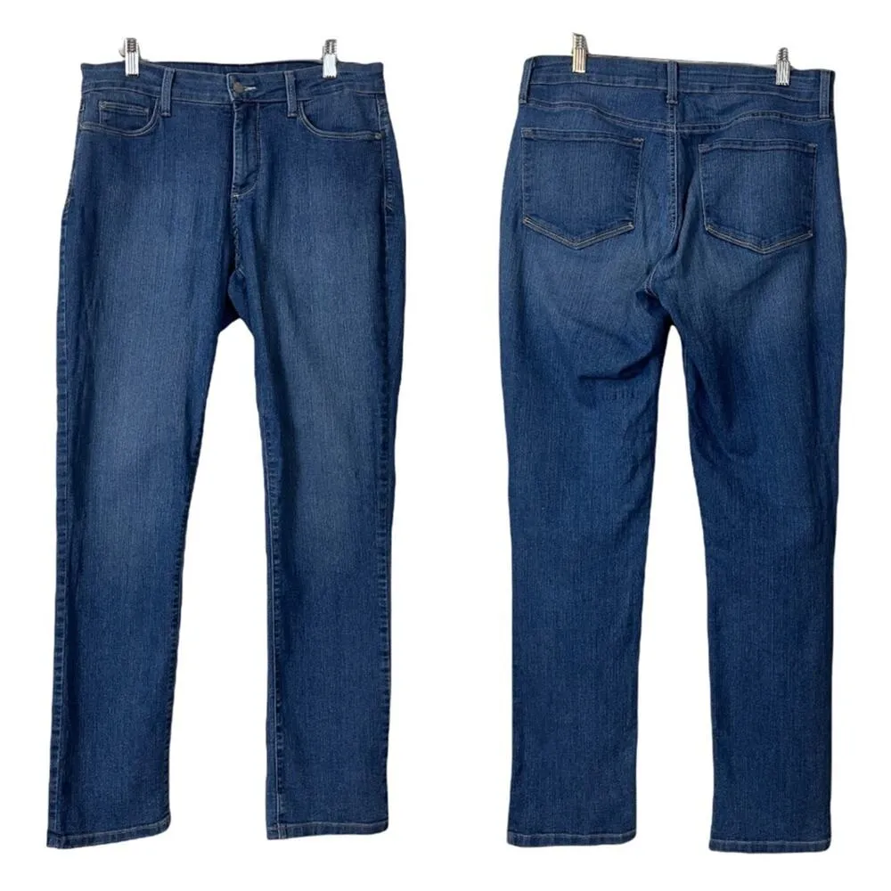 NYDJ Women's Skinny Ankle High Rise Slimming Medium Wash Jeans Size 10 - Image 8