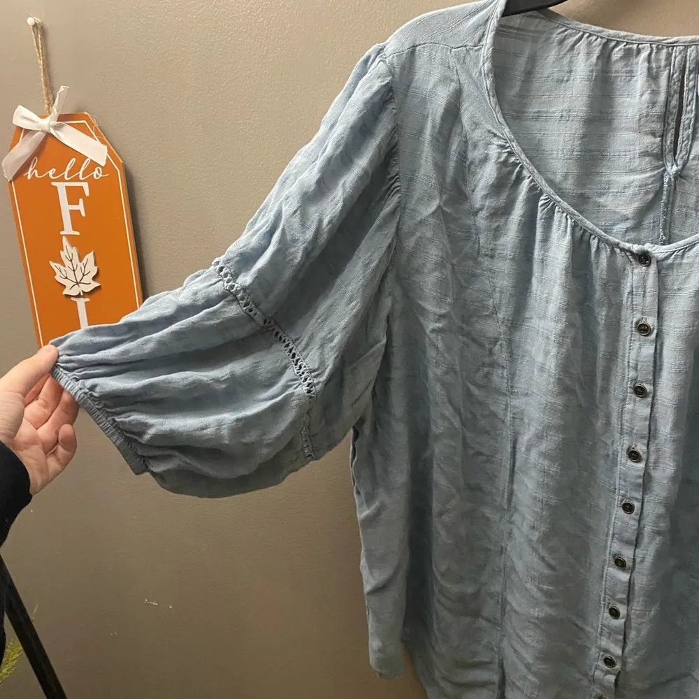 Knox Rose Blouse with Bubble Sleeves - Image 3