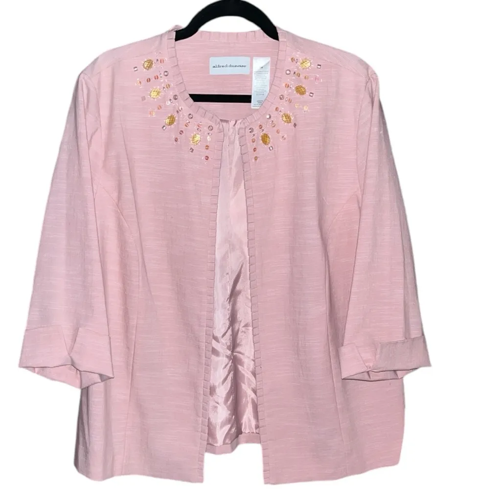 Alfred Dunner Primrose Garden Beaded Jacket - Image 8