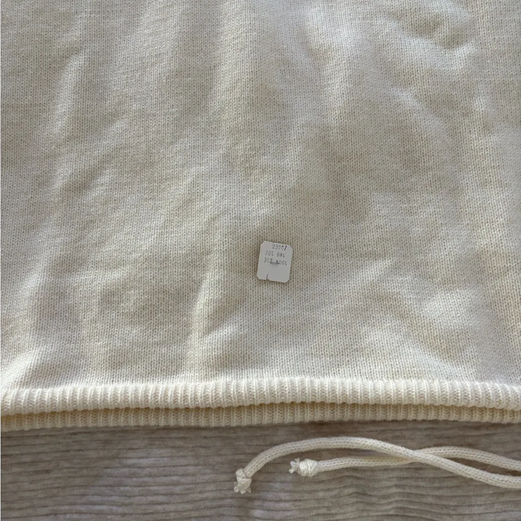 Vintage Sidney Gould “it’s pure Gould” Wool‎ and Acrylic Cream Women’s Sweater Size L - Image 12