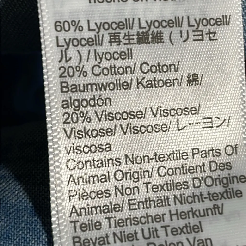 Madewell Button Front Tank Blue Ashbury Wash Airy Denim Edition XXL NWT - Image 9