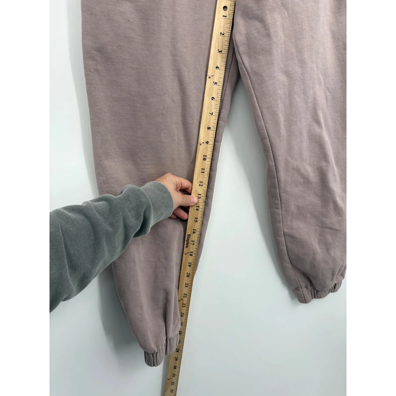 J Galt California Sweatpants Taupe Elastic Waist Joggers Womens Small - Image 3