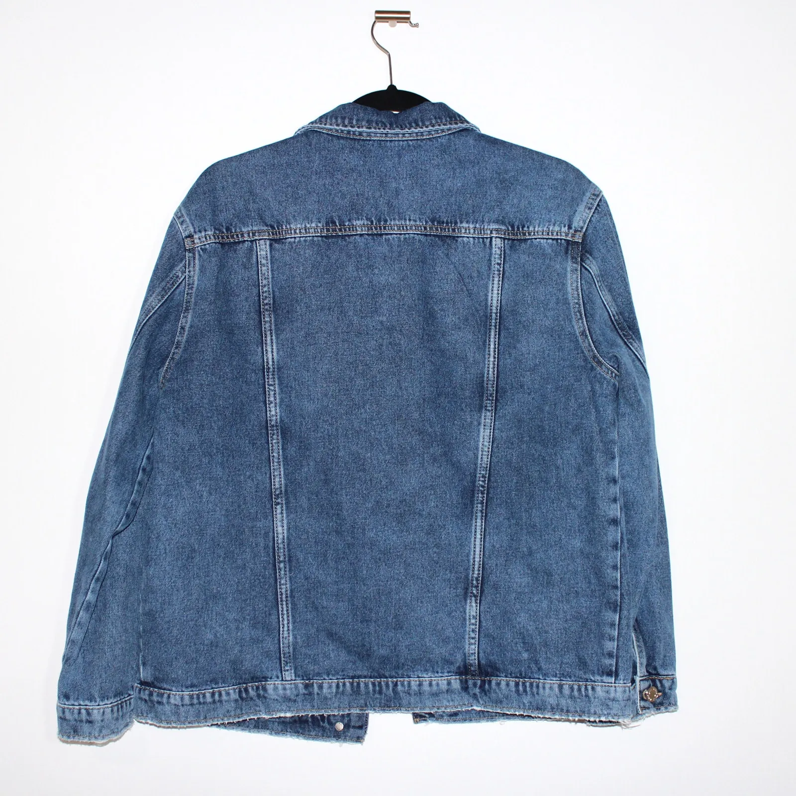 Mavi Jeans Light Wash Boyfriend Jean Jacket Large Blue - Image 3