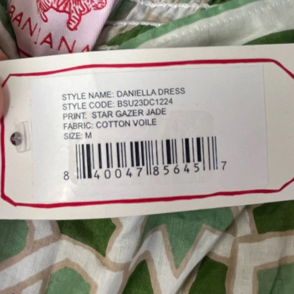 Banjanan NEW NWT Daniella maxi Dress Star Gazer Jade size medium colorful boho Green - Image 10