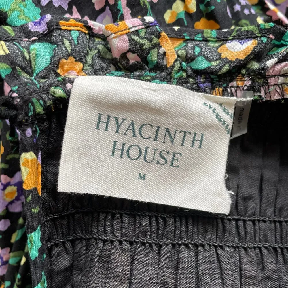 Hyacinth House by Tuckernuck Samantha Midi Dress Floral Smocked Size Medium NEW - Image 9