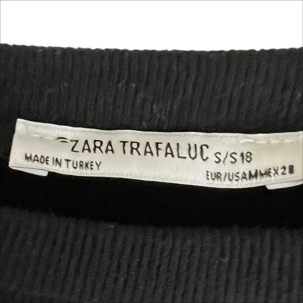 Zara Black Lace Trim Shift Dress Size Medium - Image 7