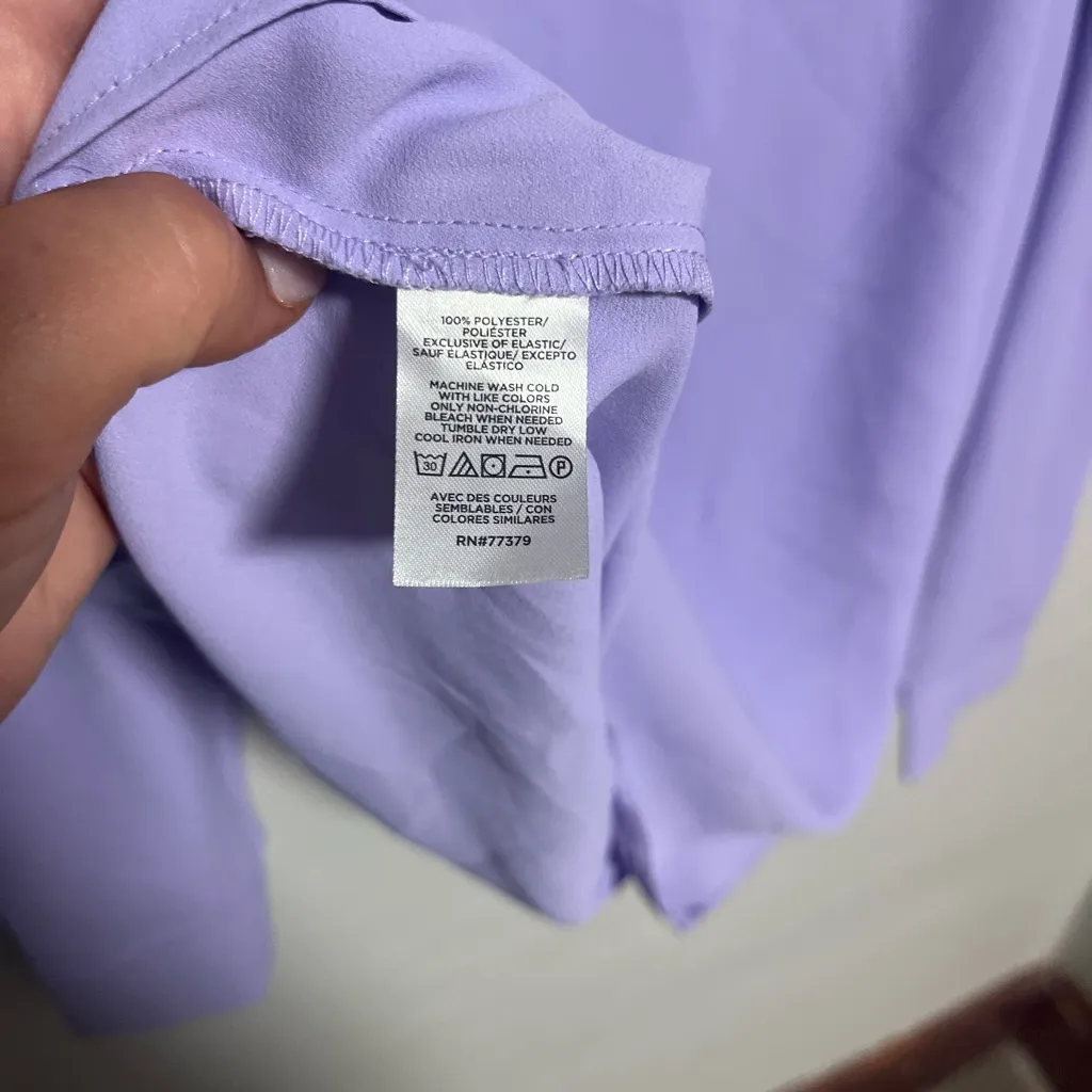 Ann Taylor Lilac Blouse - Image 5