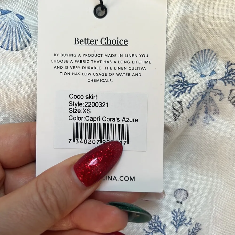 By Malina Coco Skirt in Capri Corals Size XS - Image 4