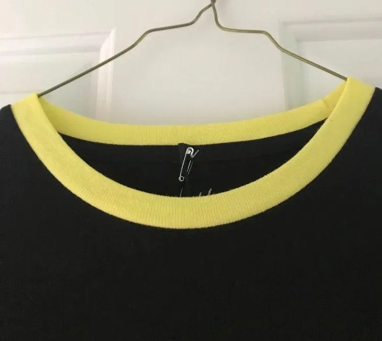 Rick & Morty Black & Yellow Ringer Tee - Image 7