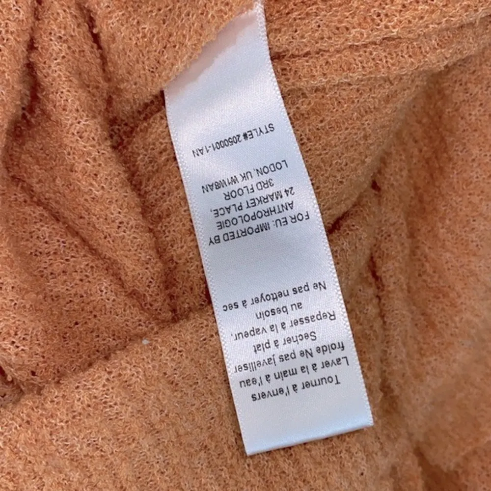 Anthropologie Current air peach color knit sweater maxi skirt size medium - Image 7