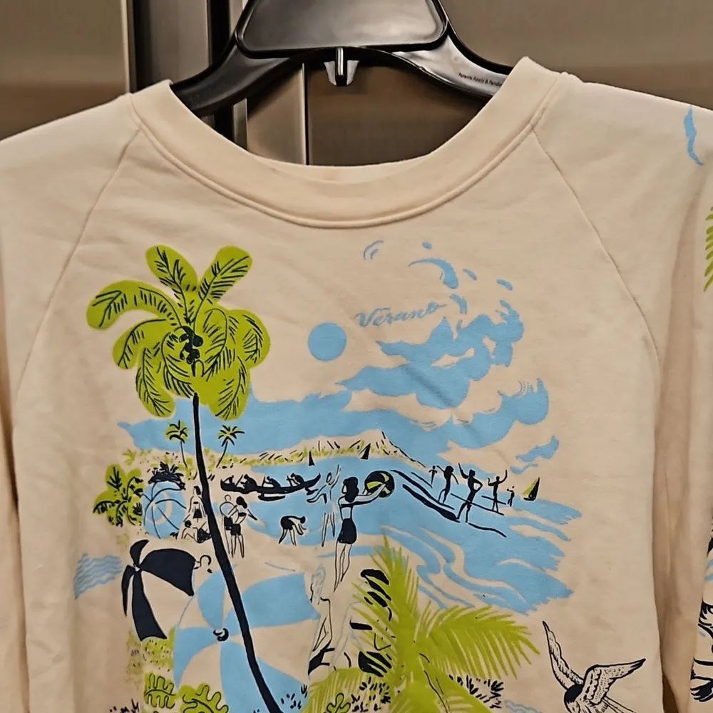 💕MOTHER💕 The Boost Crop Cut-Off Sweatshirt ~ The Escape Route XL NWOT - Image 11