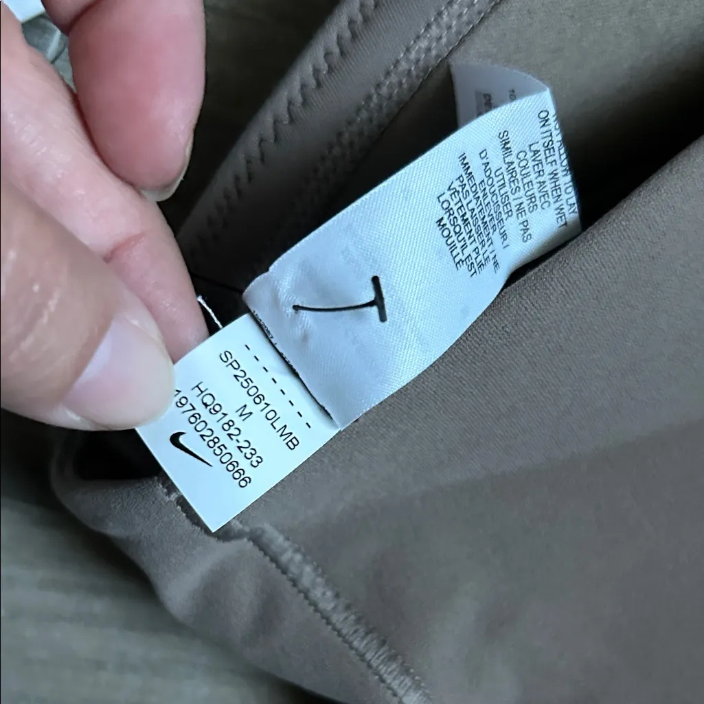 Nike  One-Shoulder Taupe Bandeau - Image 5