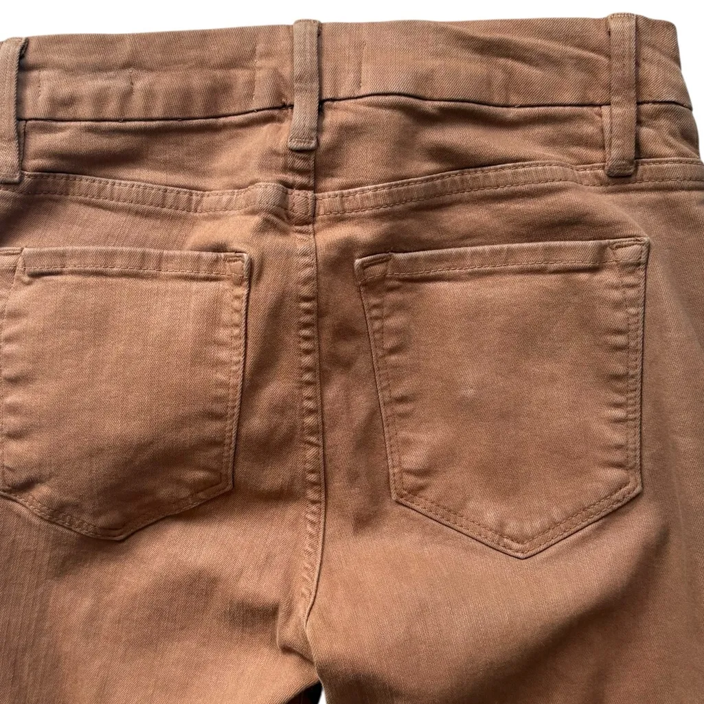 FRAME Le Crop Coated Mini Boot Latte Step Hem, Sz 25 - Image 15