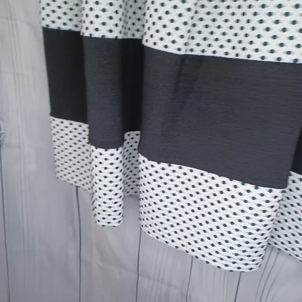 Elle Black and White Polka Dot Pleated Dress NWOT - Image 6