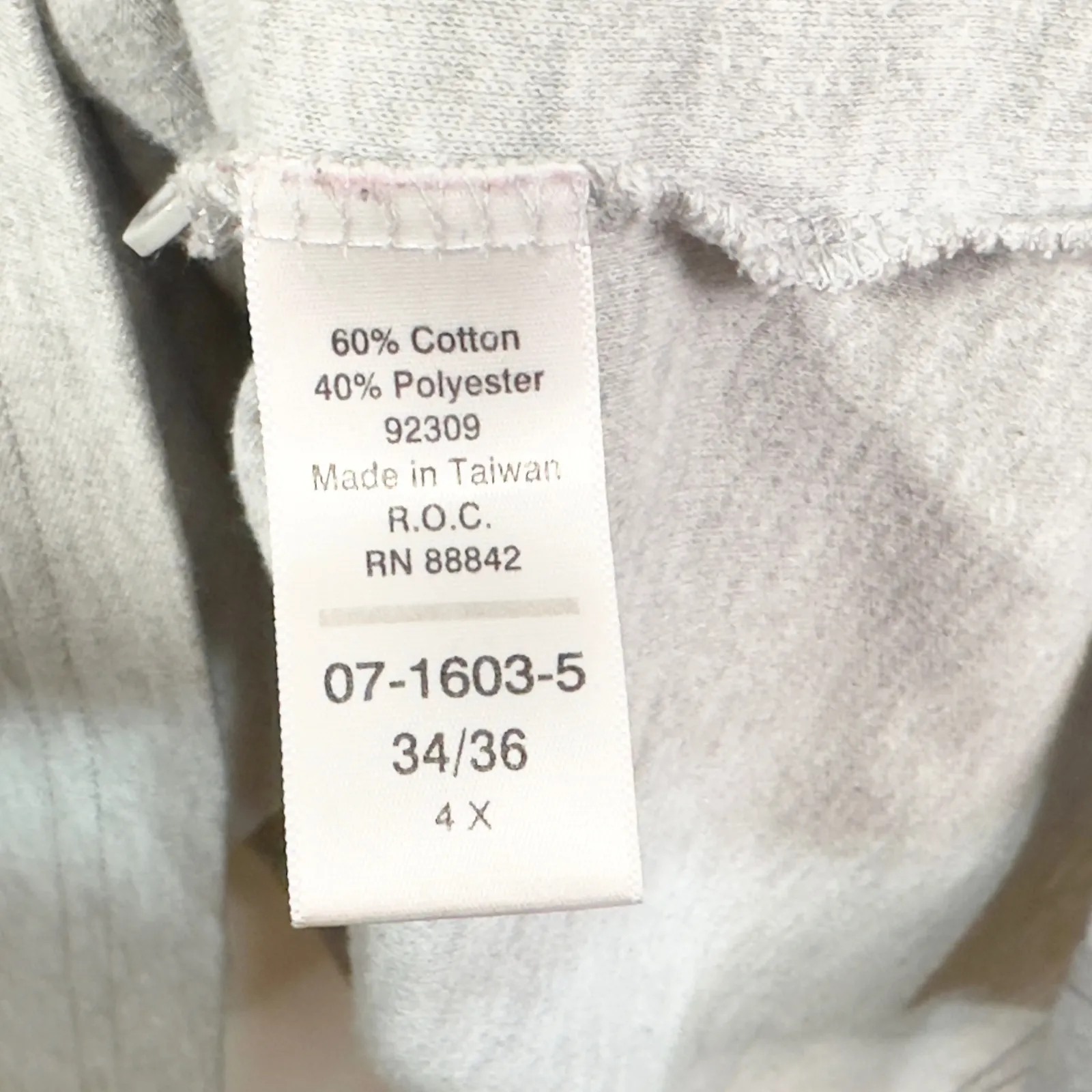 Woman Within Plus Size 34W‎ 36W Polo Shirt 4X Gray Short Sleeve Collared Top 318 - Image 4