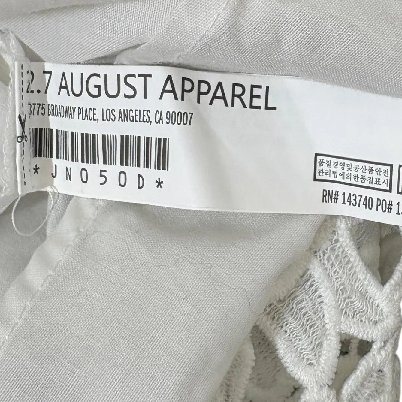 Endless Rose White Lace Tiered Ruffle V Neck Maxi Dress Size L - Image 6