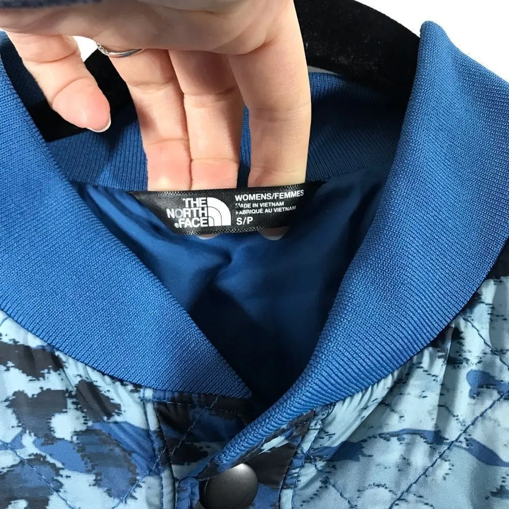 The‎ north face blue leopard quilted jacket - Image 4