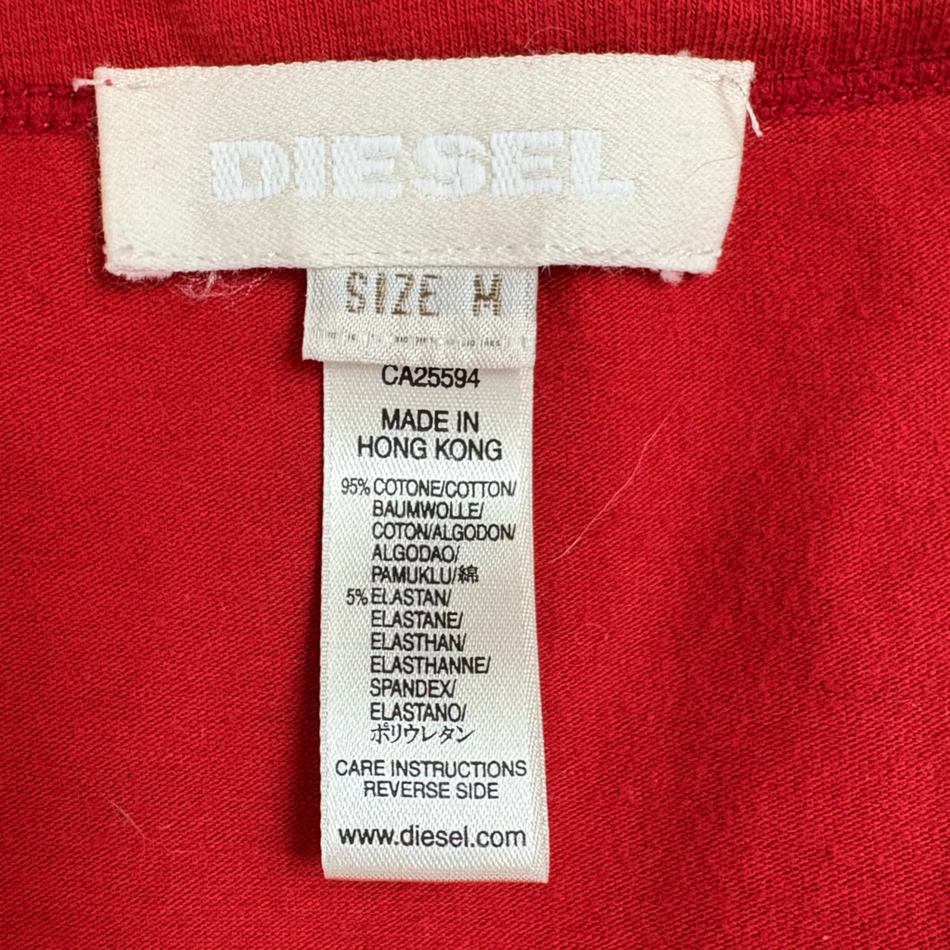 Diesel Bold Red‎ Tank Top Size Medium EUC - Image 3