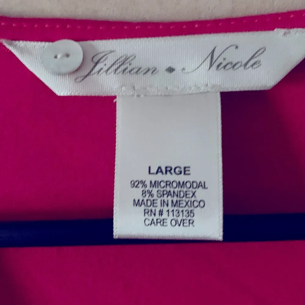 Jillian Nicole Red Sleeveless Top Size L - Image 3