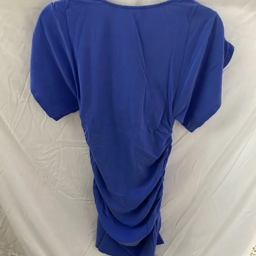 Revolve: Tularosa Green Nomas Dress- Baja Blue-ruched sides-size L - Image 7