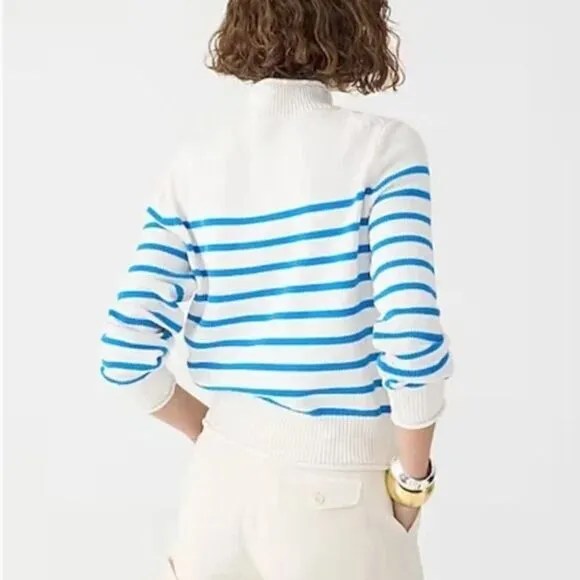 NEW‎ J. Crew New heritage Rollneck™ sweater in stripe, women size S - Image 4
