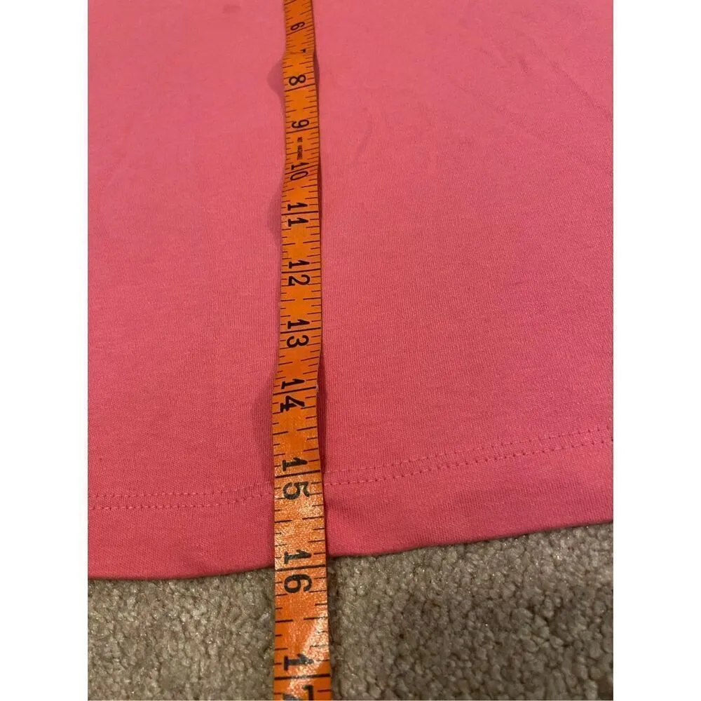 Patchington Basic Wide Strap Tank Top Summer Beach Vacation Coastal Pink Size L - Image 8